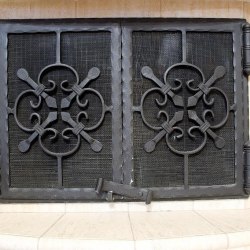 Forged fireplace accessories