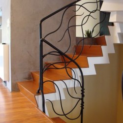 Interior handrails - A wrought iron railing - Feel the breeze